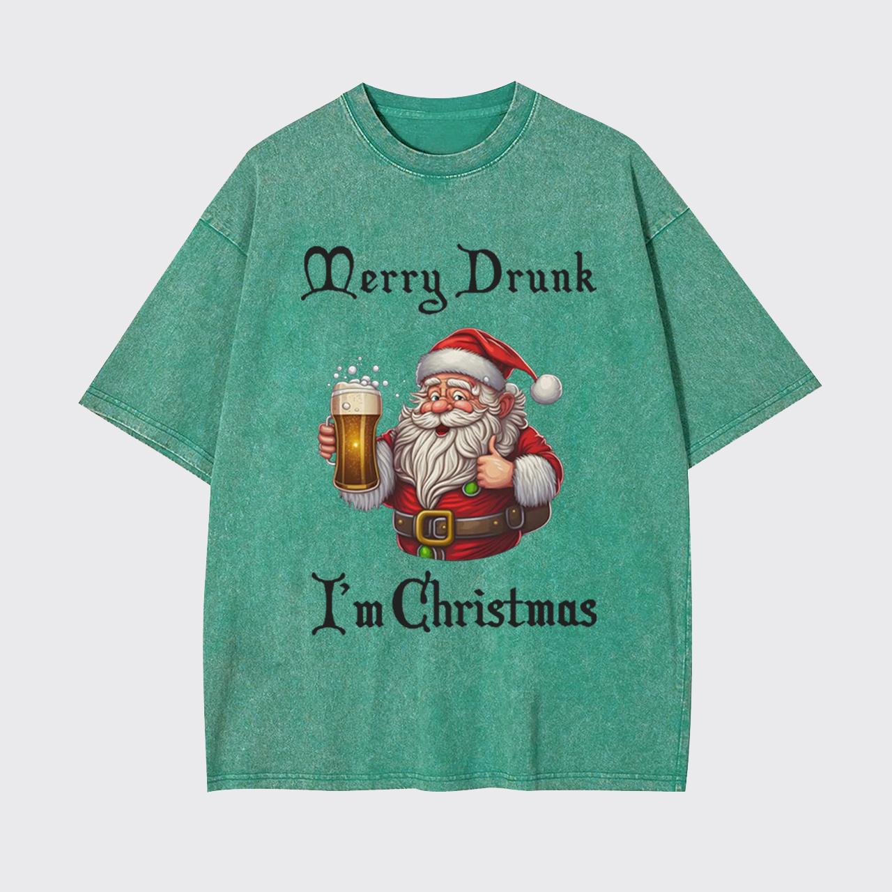 Merry Drunk I'm Christmas Garment-dye Tees
