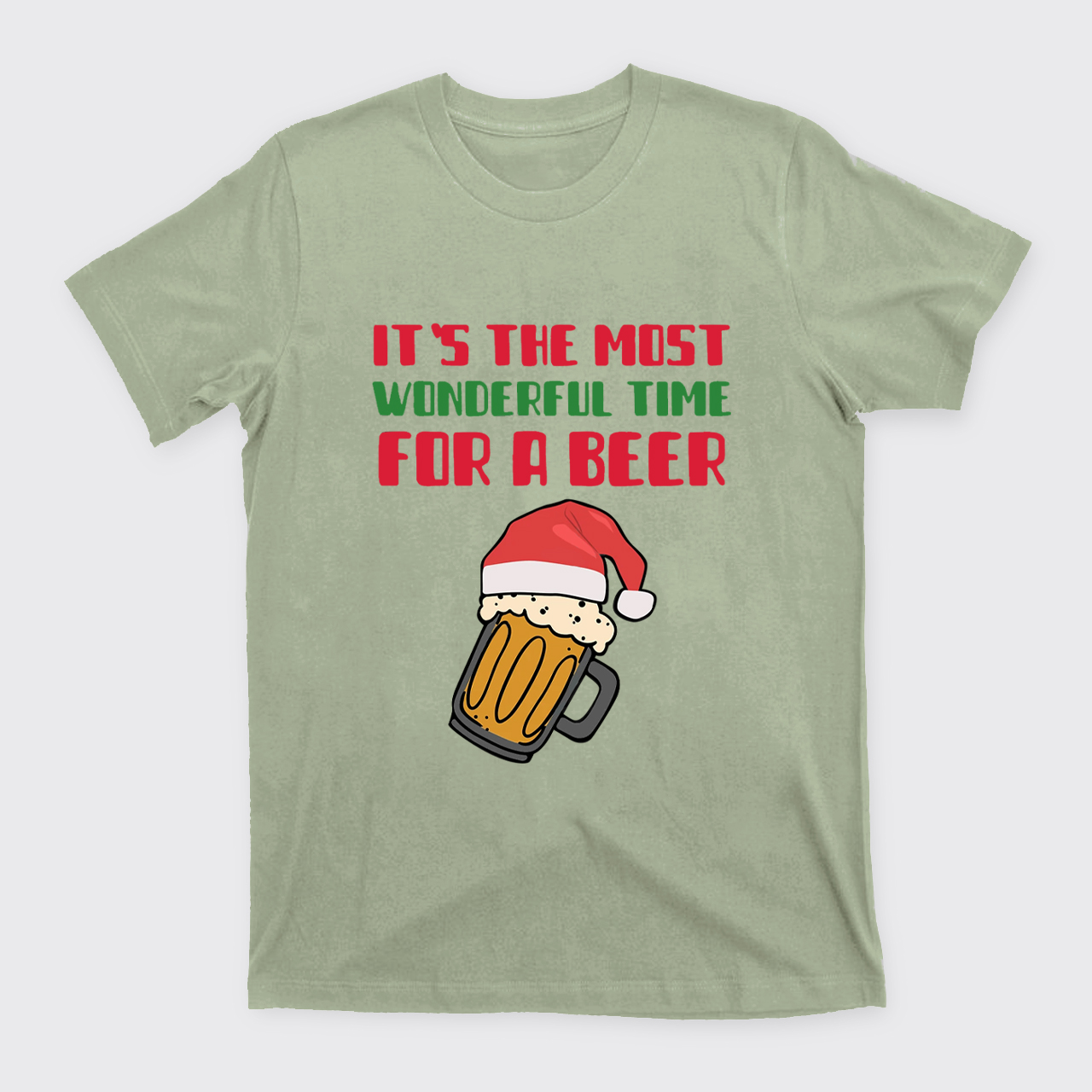 It's The Most Wonderful Time For A Beer Funny Christmas T-Shirts