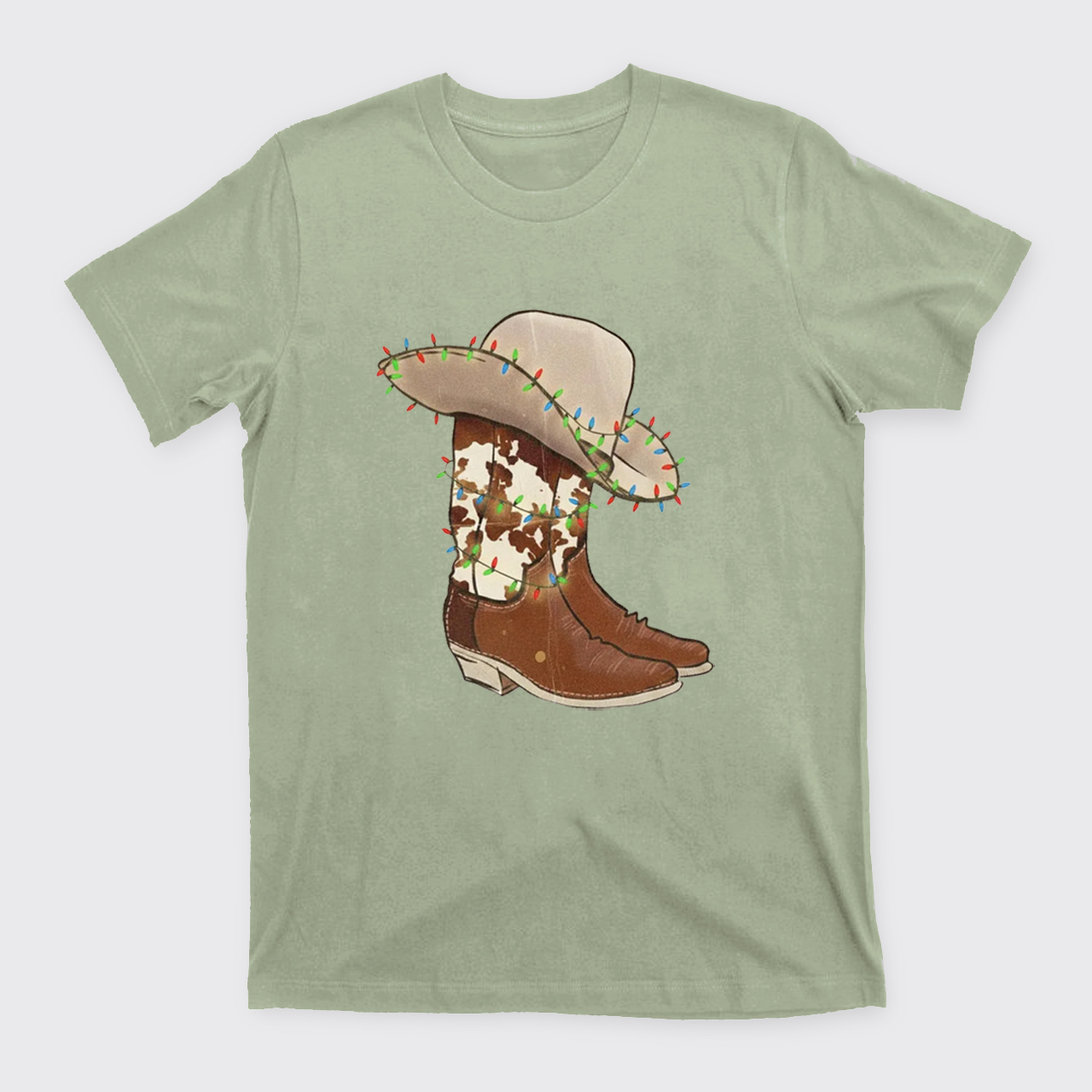 Christmas Cowgirl Boots T-Shirts