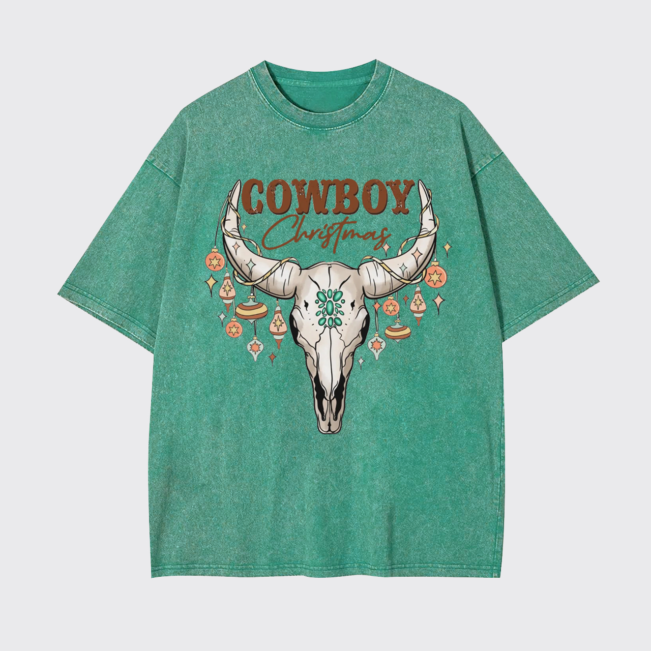 Cowboy Christmas Garment-dye Tees