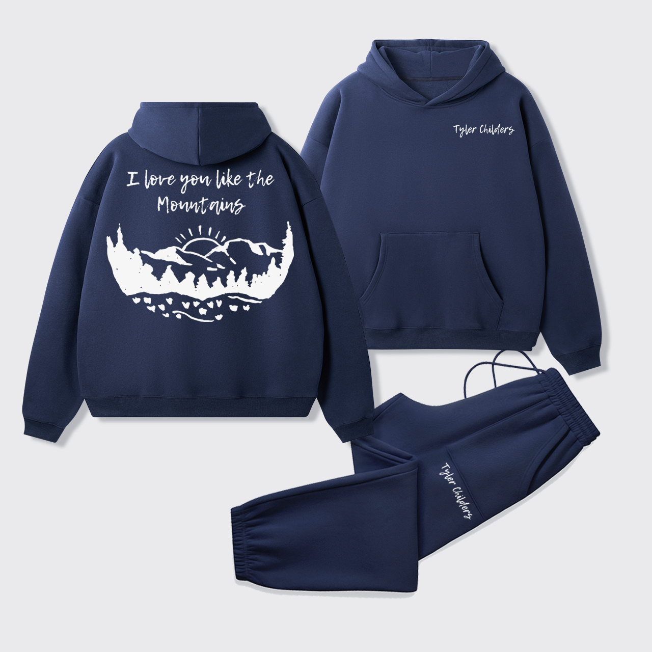 Fleece Tyler Childers Like The Mountains Hoodie Set