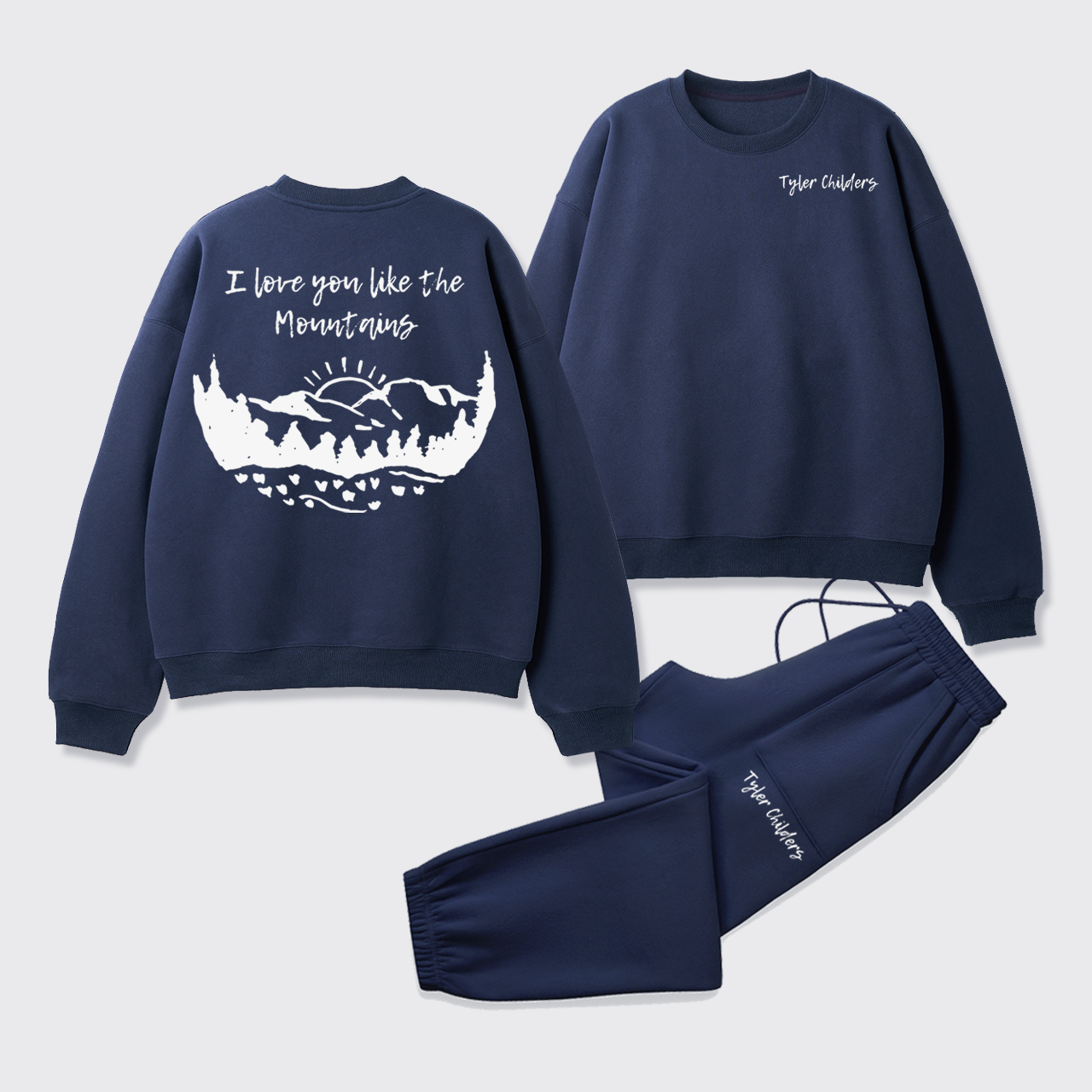 Fleece Tyler Childers Like The Mountains Sweatshirt Set