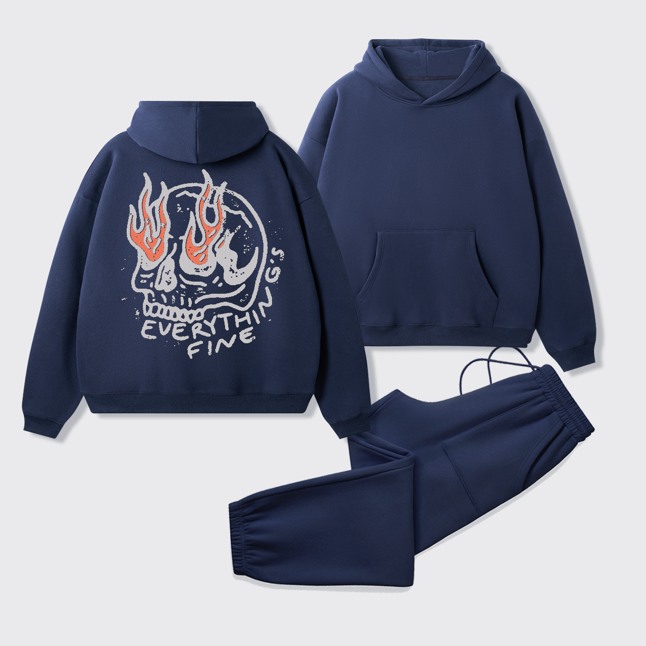 Fleece Everything's Fine Hoodie Set