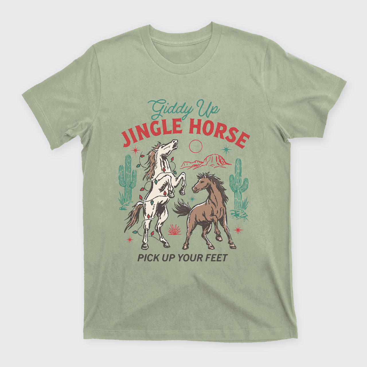 Giddy Up Jingle Horse Christmas T-Shirts