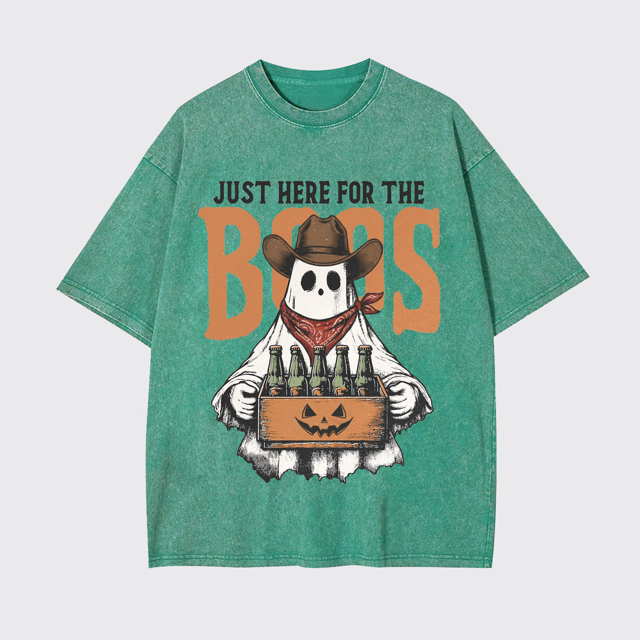 Funny Halloween Just Here For The Boos Garment-dye Tees