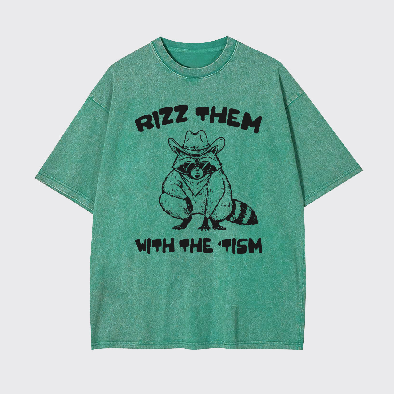 Funny Tism Raccoon Garment-dye Tees