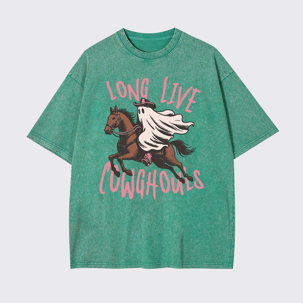 Long Live Cowghouls Halloween Garment-dye Tees