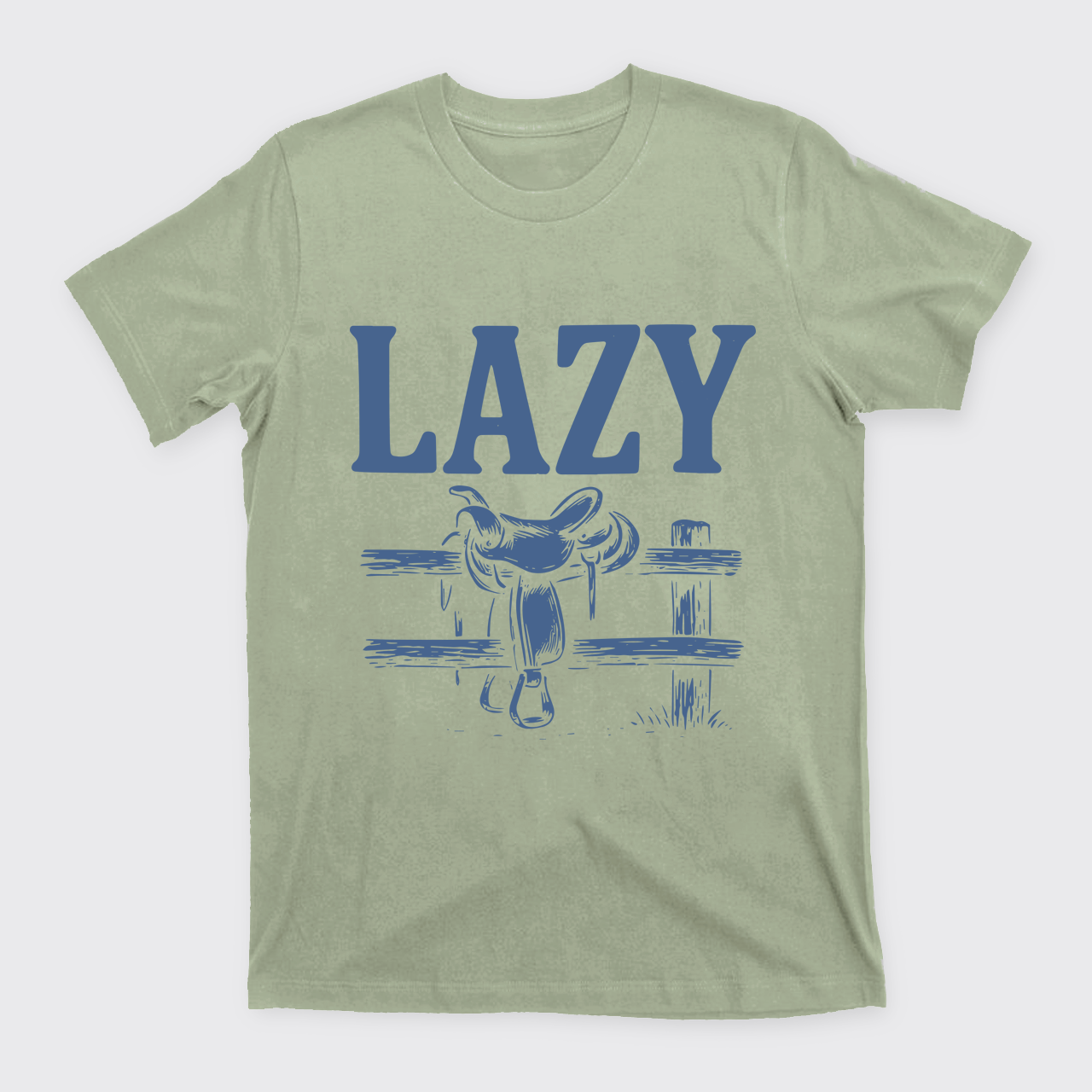 Lazy Cowboy Saddle T-Shirts