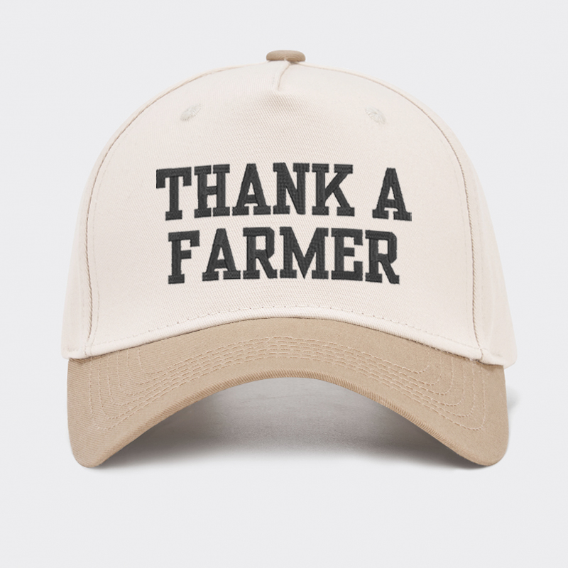 Embroidered Thank A Farmer Baseball Cap
