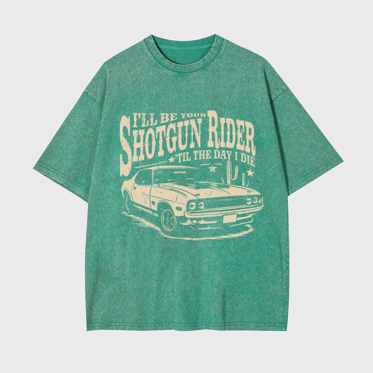 Country Music Western Rider Garment-dye Tees