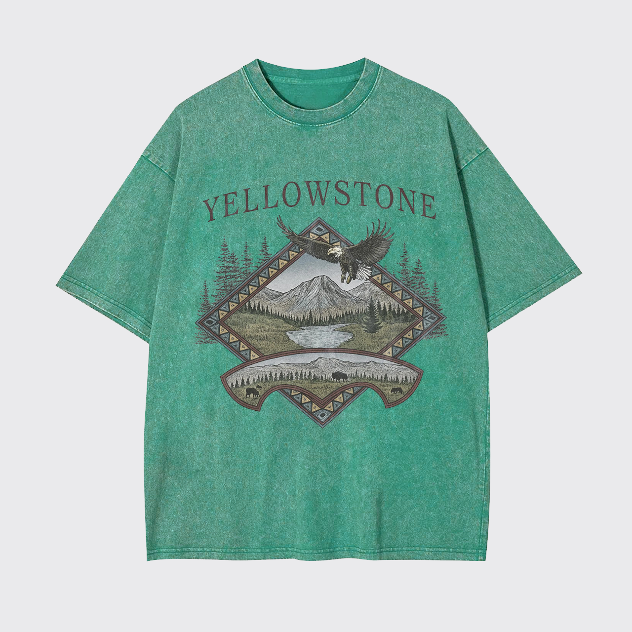 Yellowstone National Park Vintage Garment-dye Tees