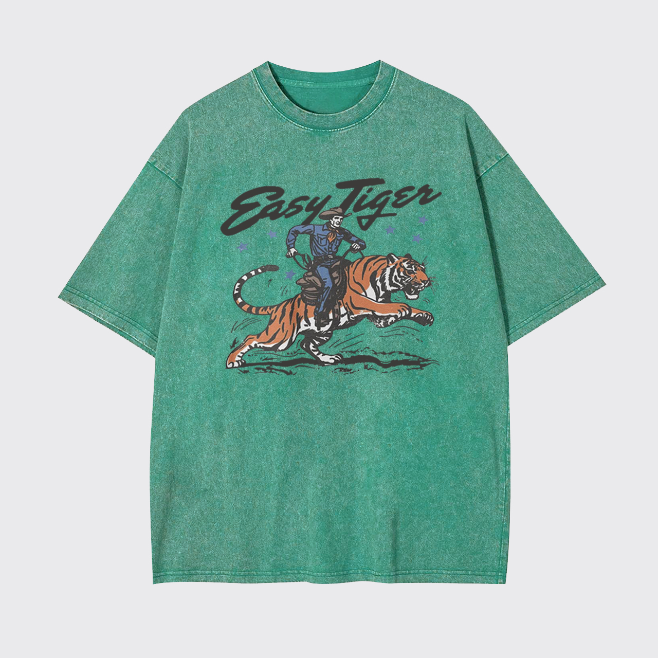 Easy Tiger Retro Cowboy Garment-dye Tees