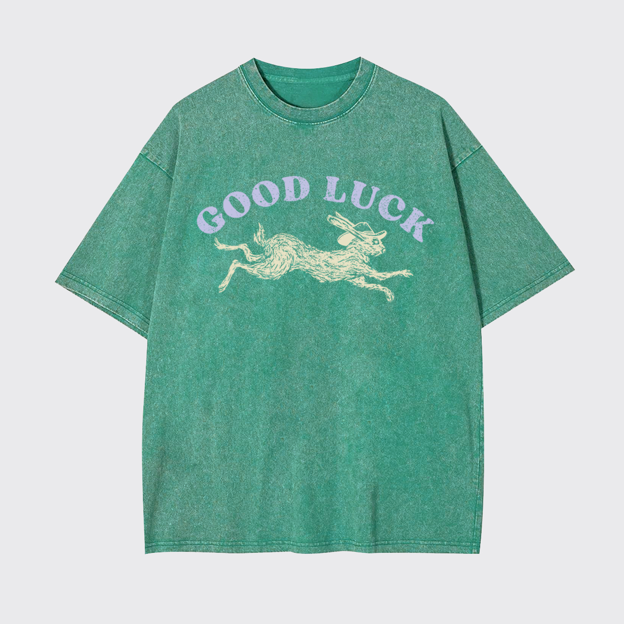 Good Luck Rabbit Garment-dye Tees