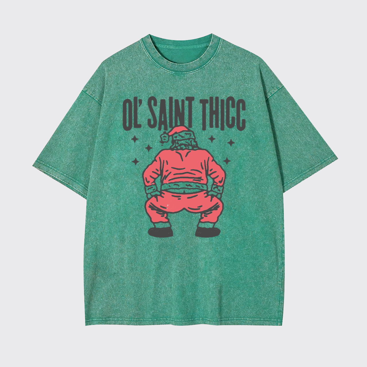 Funny Santa Christmas Garment-dye Tees