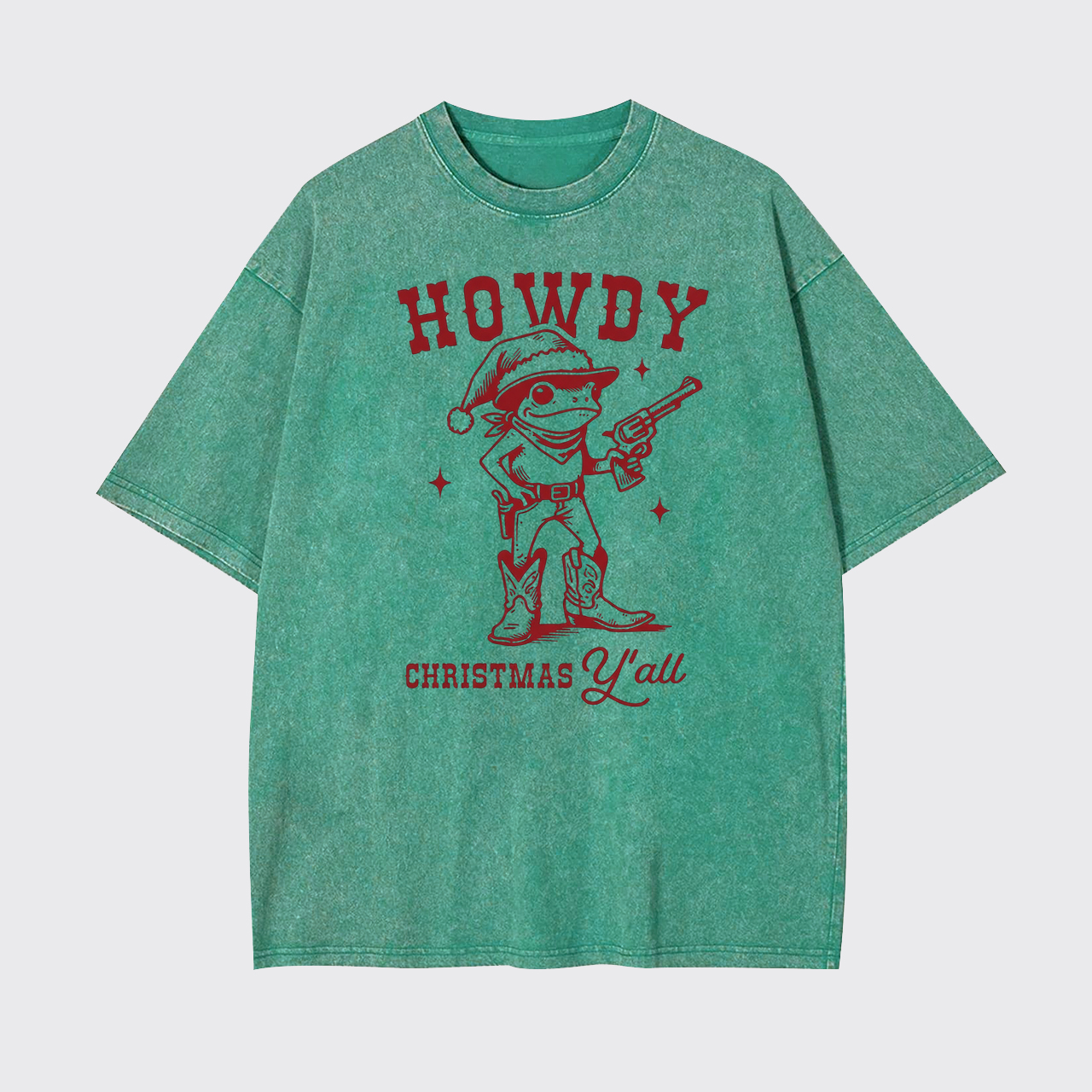 Howdy Christmas Y'all Garment-dye Tees