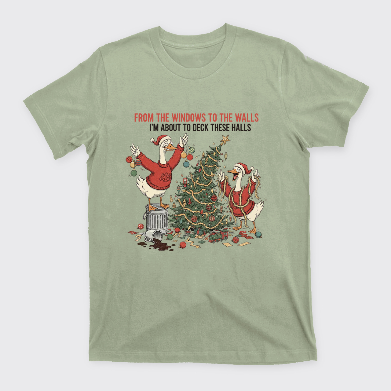 Funny Christmas Goose T-Shirts