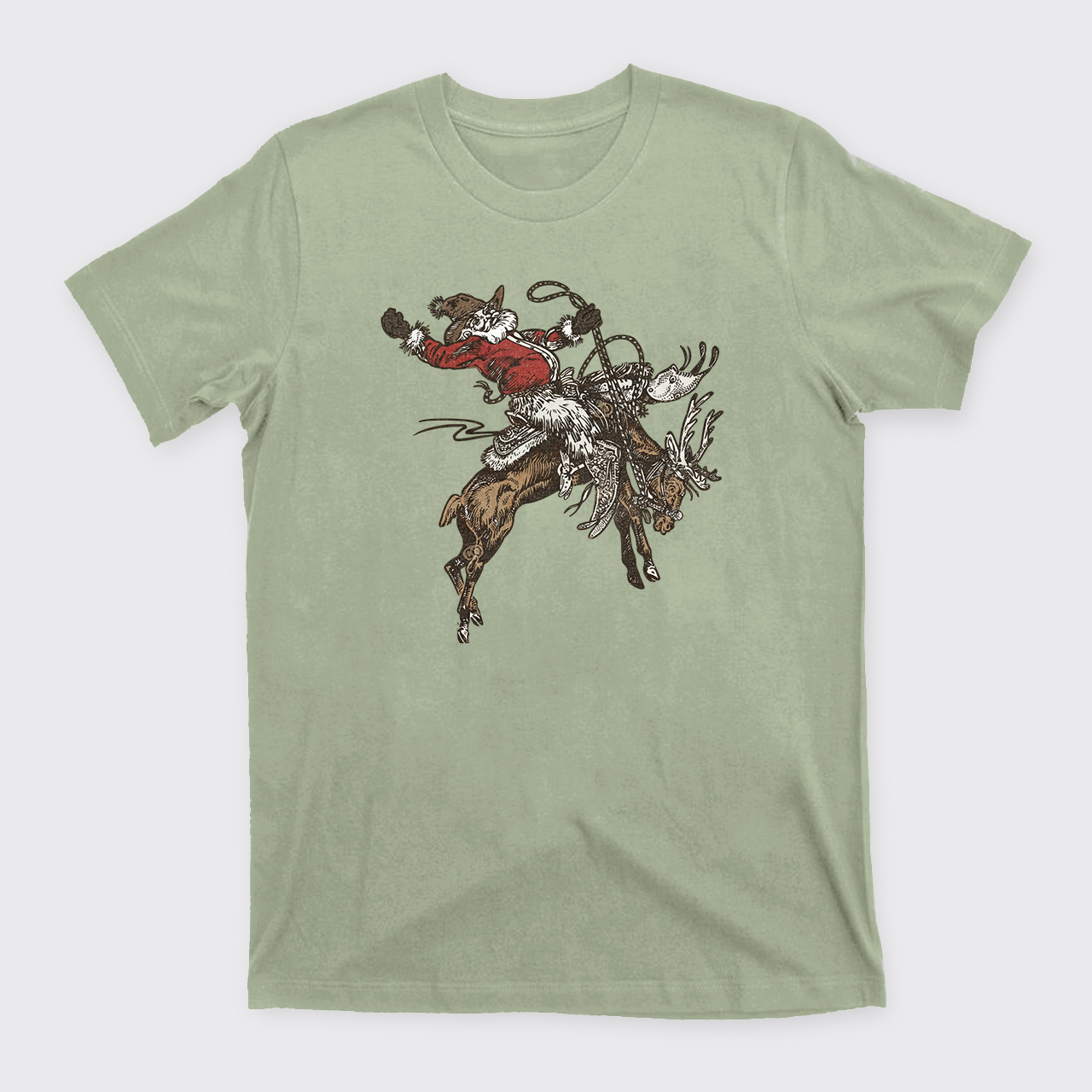 Cowboy Santa Jingle Horse Reindeer T-Shirts