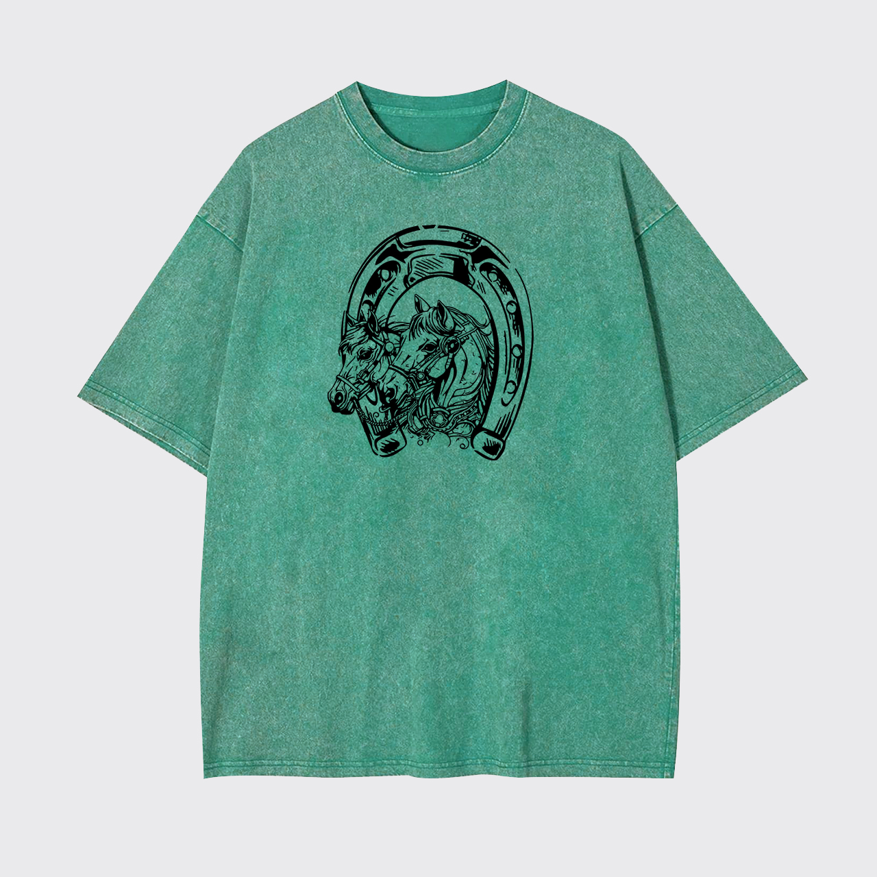 Western Horse Garment-dye Tees