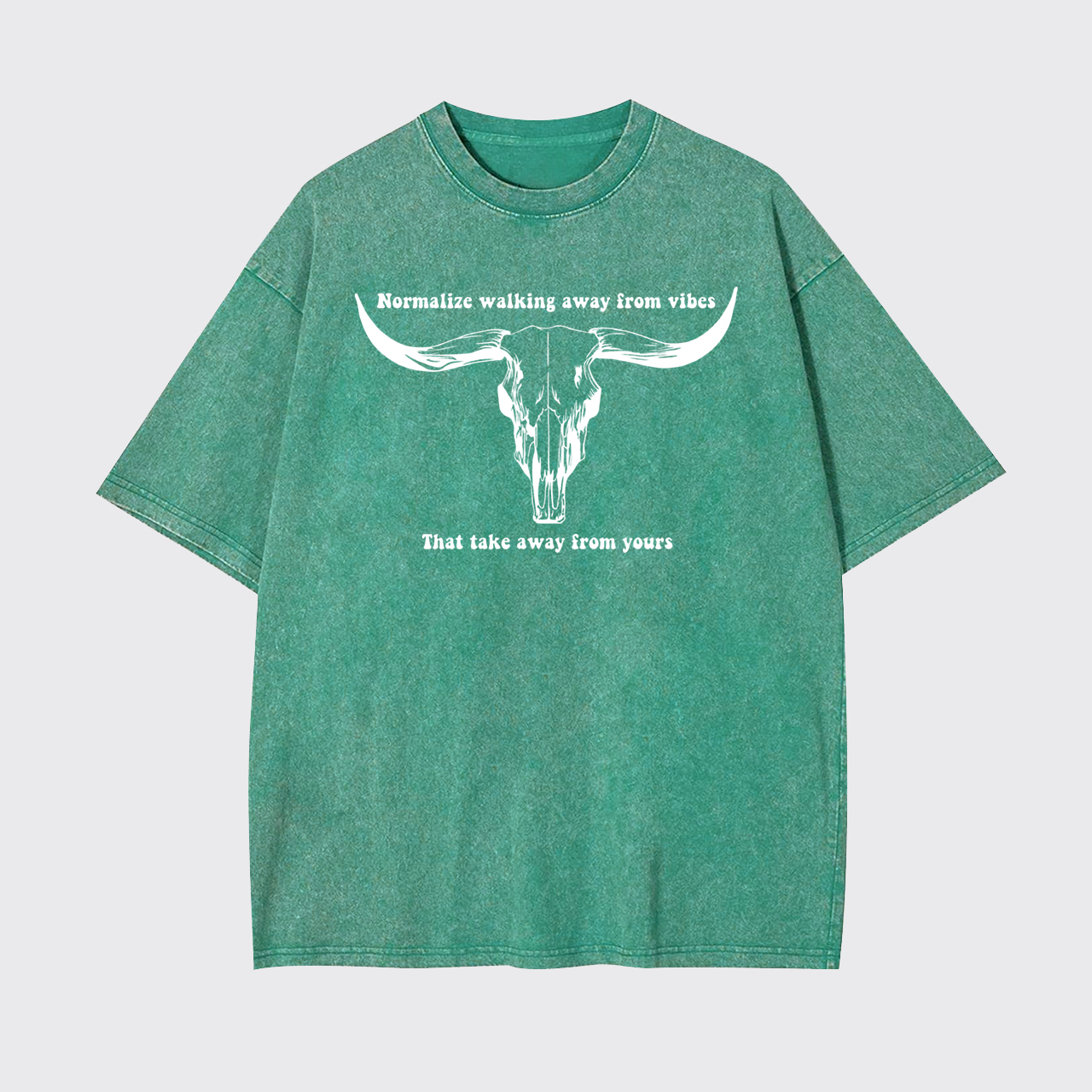Vintage Bull Skull Garment-dye Tees