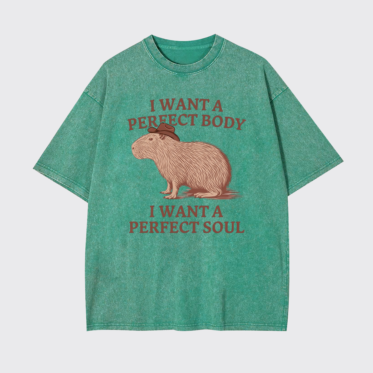 I Want A Perfect Body And Soul Garment-dye Tees
