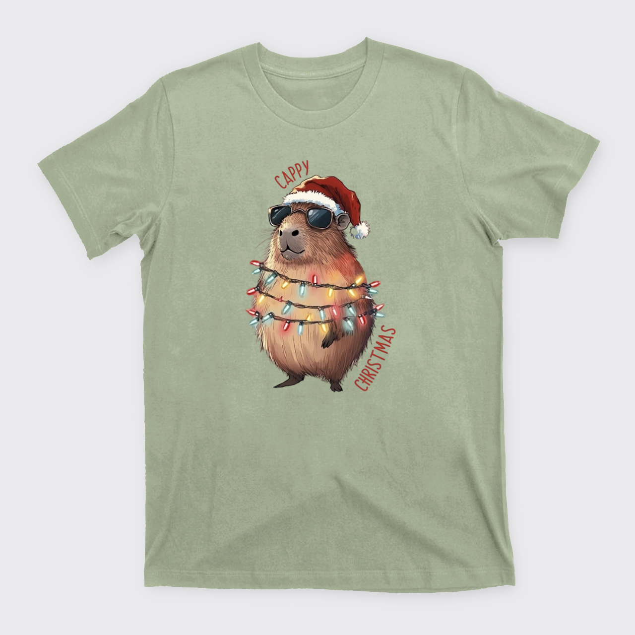 Cappy Christmas Lights T-Shirts