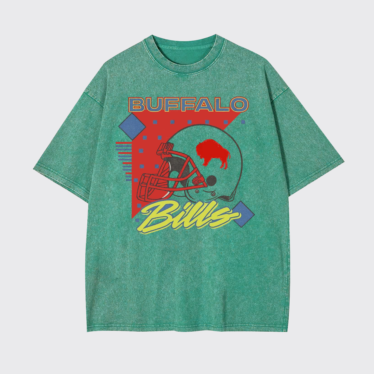 90s Retro Vintage Style Football Garment-dye Tees