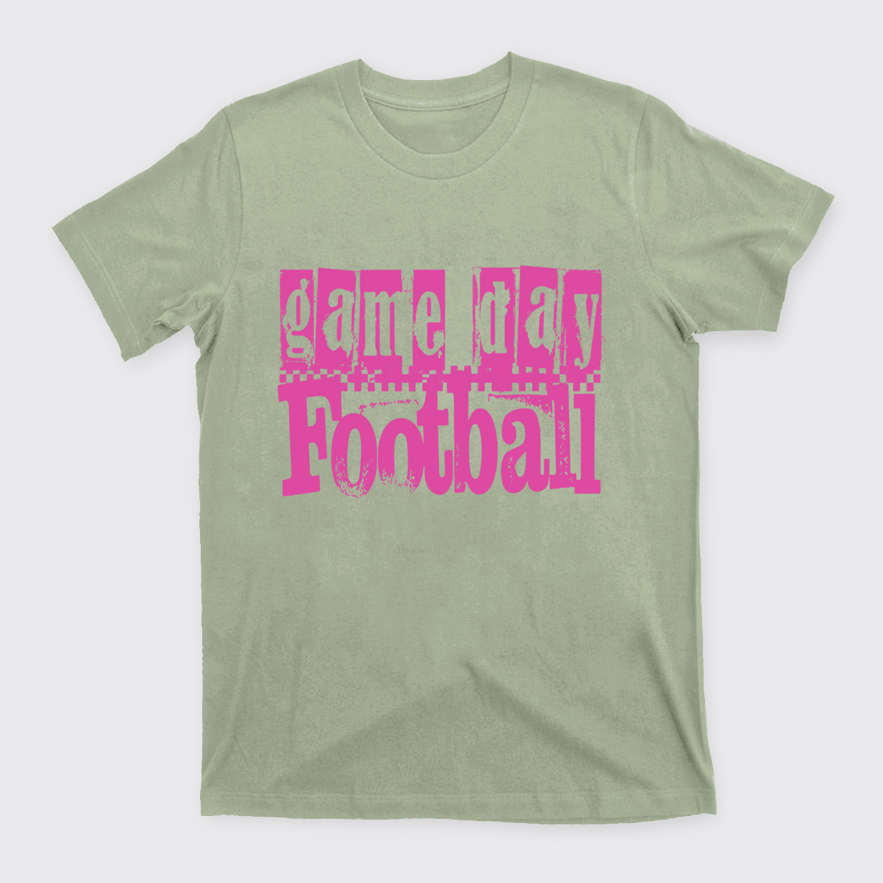 Game Day Football Retro Checkered T-Shirts