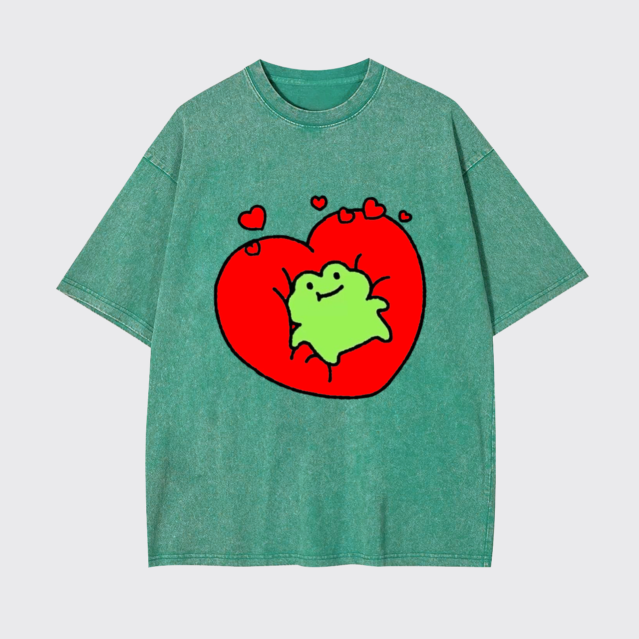 Heartbeat Frog Garment-dye Tees