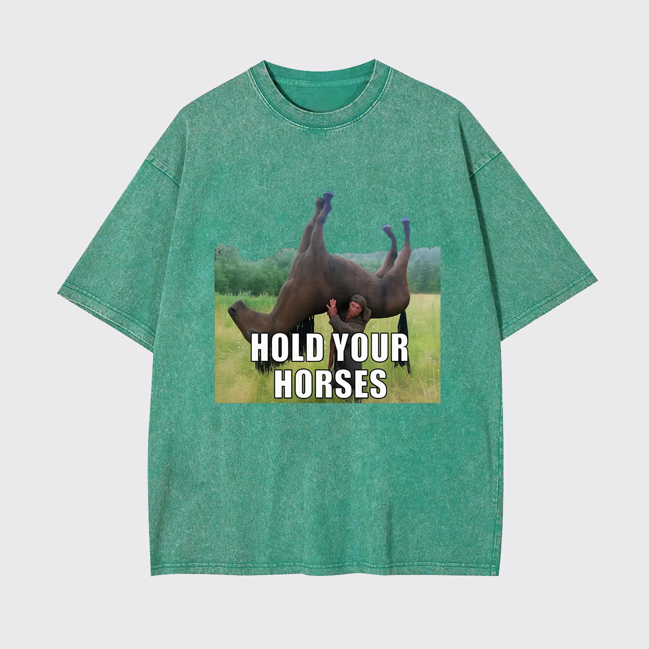 Hold Your Horses Humor Garment-dye Tees