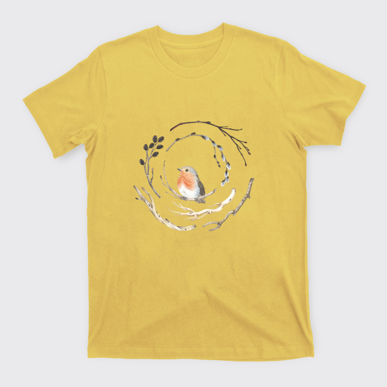 Watercolor Robin Bird T-Shirts