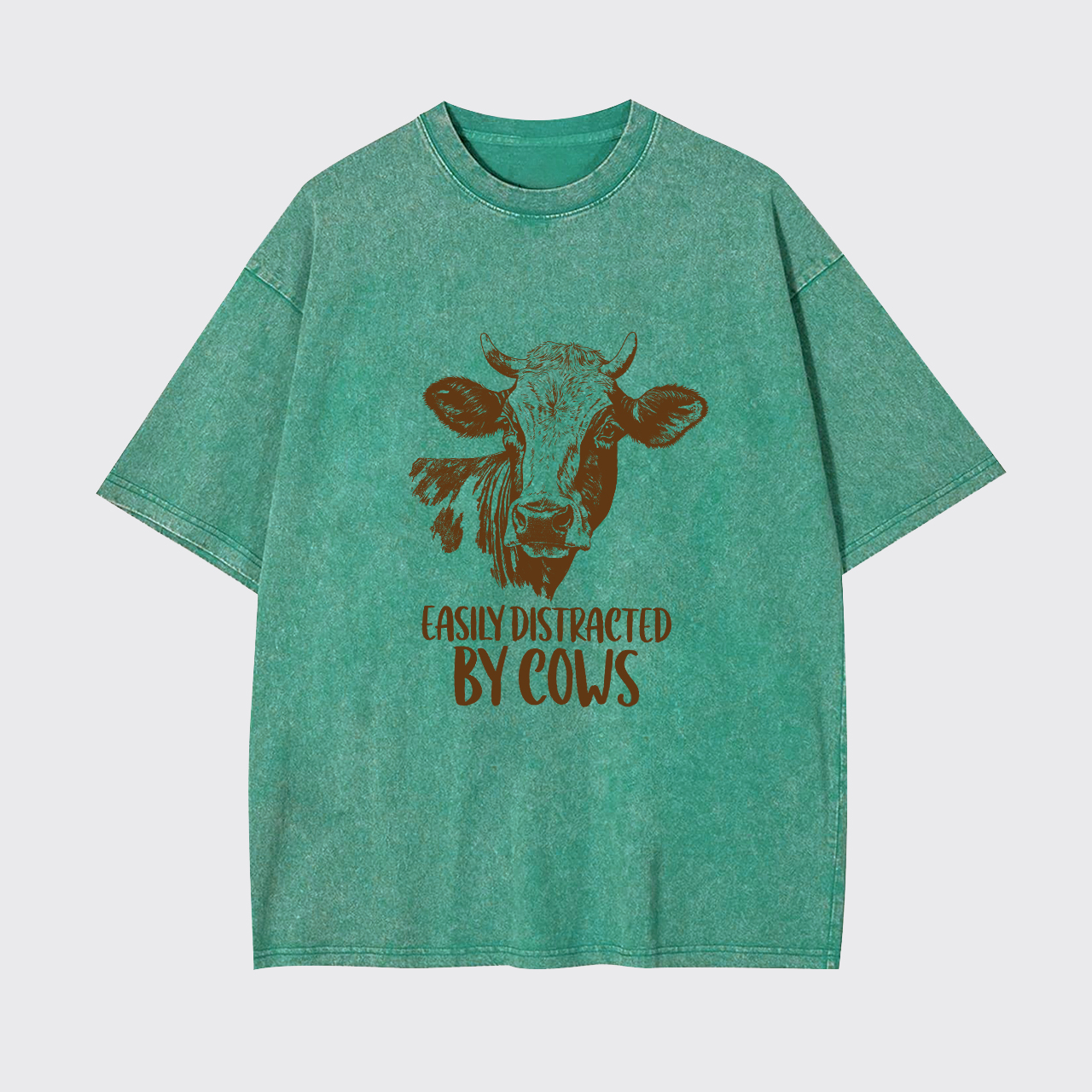 Easily Distracted By Cows Garment-dye Tees