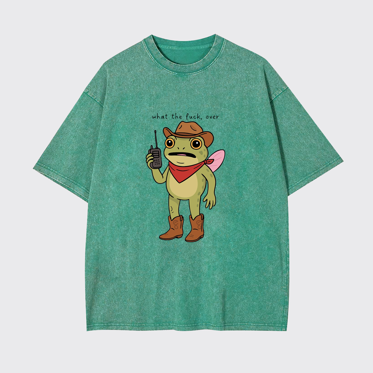 Cowgirl Frog Humor Garment-dye Tees