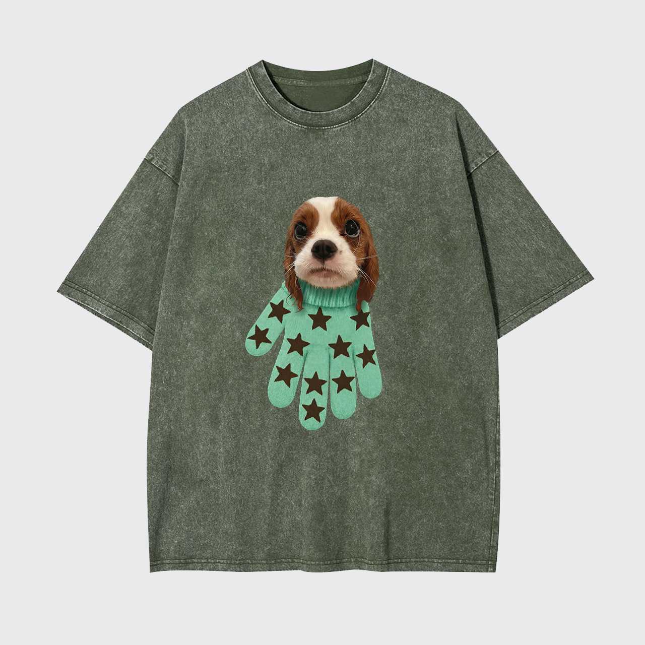 Personalized Pet in a Glove Garment-dye Tees