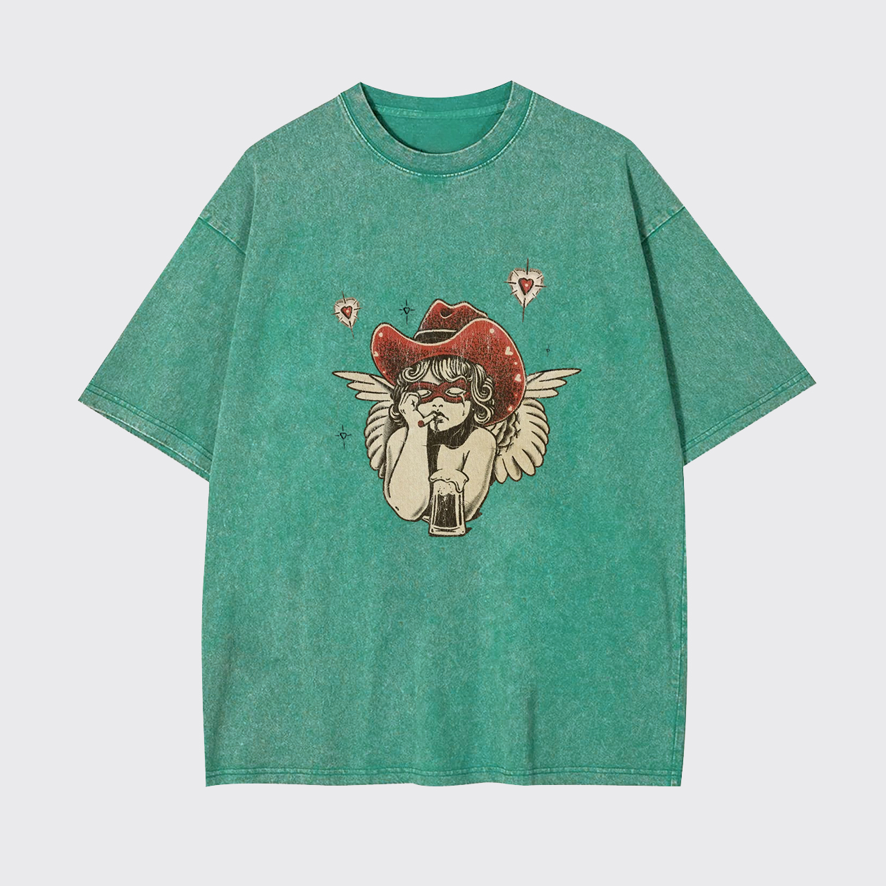 Sad Western Cherub Garment-dye Tees