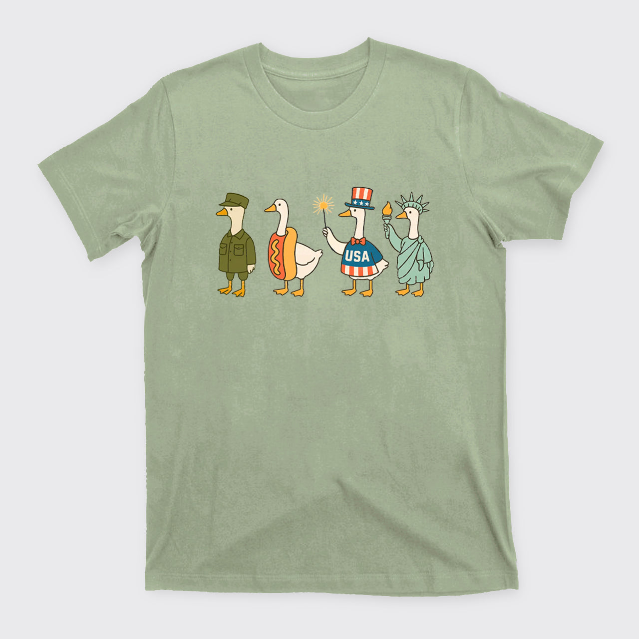 4th Of July-Patriotic Goose T-Shirts