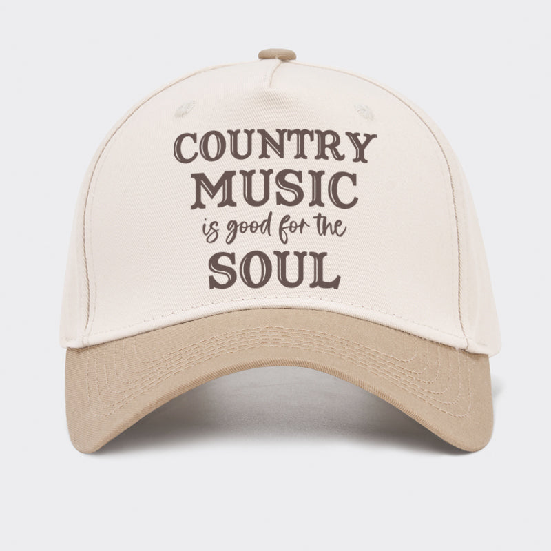 Country Music Is Good For The Soul Baseball Cap