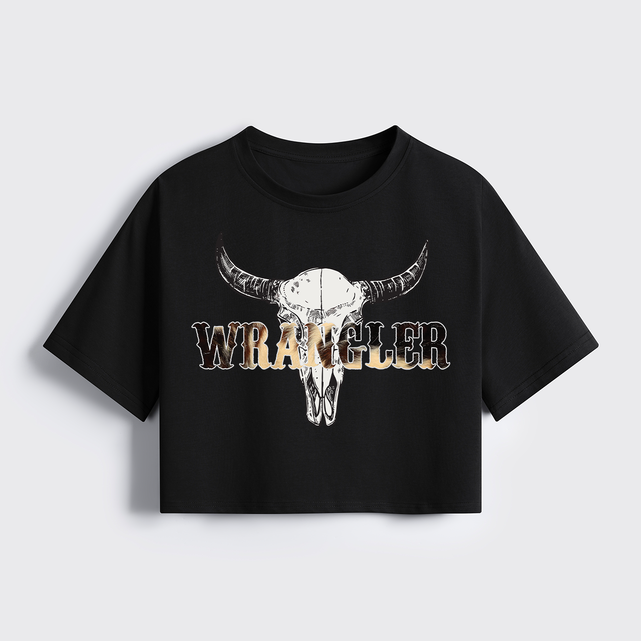 Western Wrangler Cropped Boxy Tee