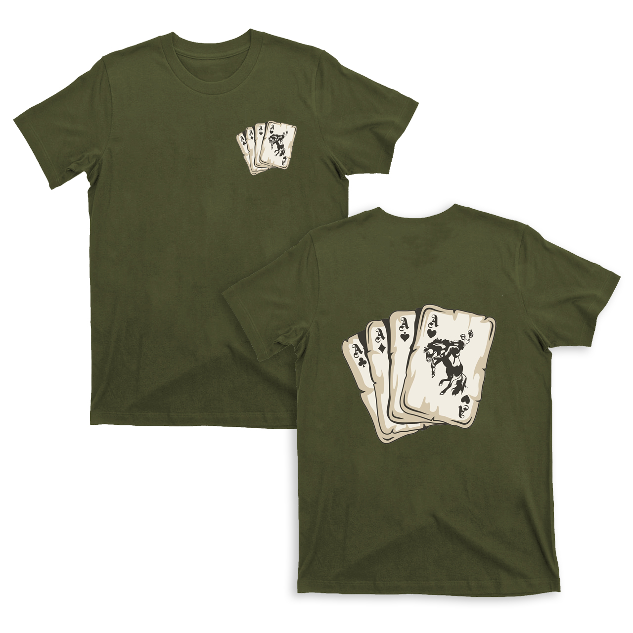 Cowboy Playing Cards  T-Shirts