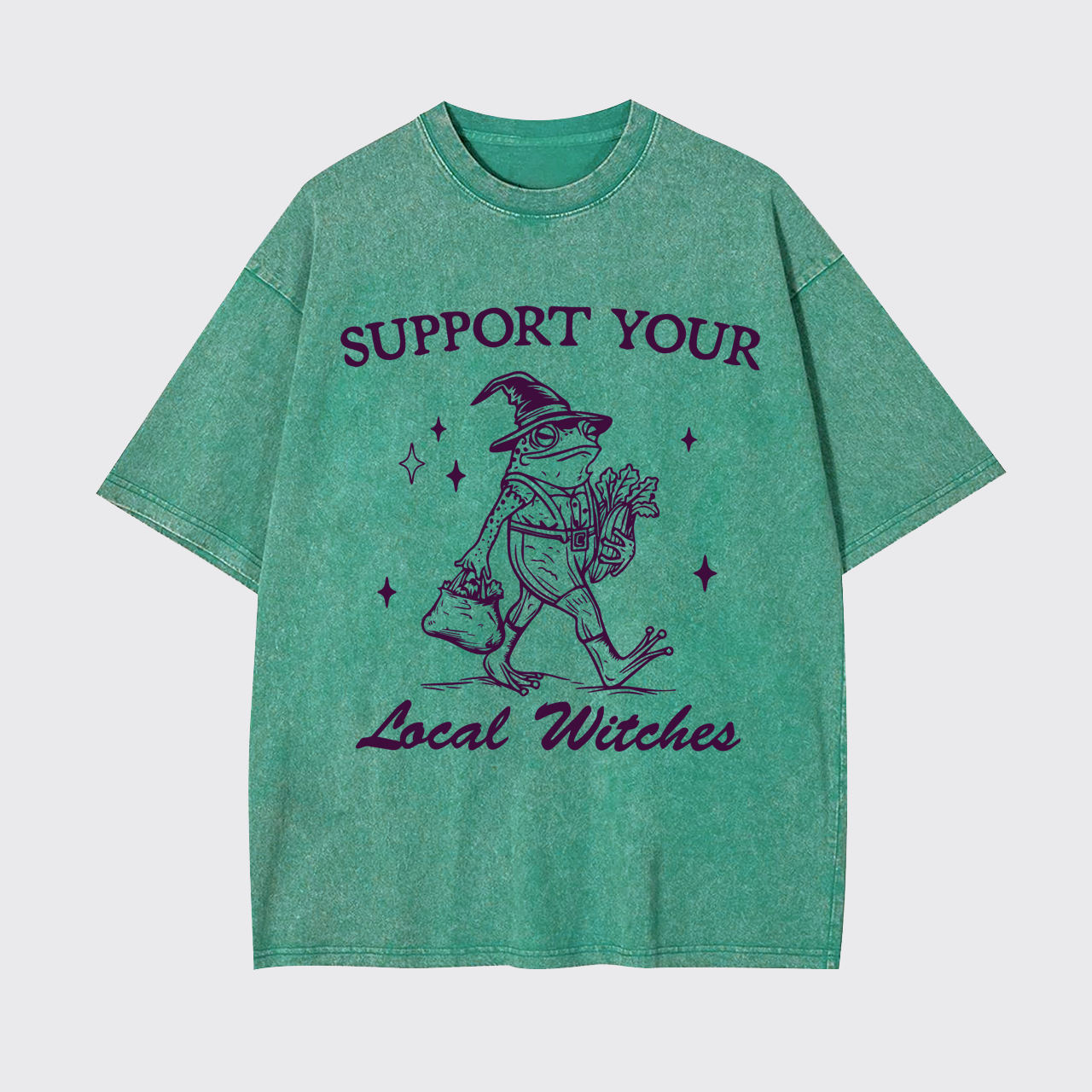 Support Your Local Witches Halloween Garment-dye Tees