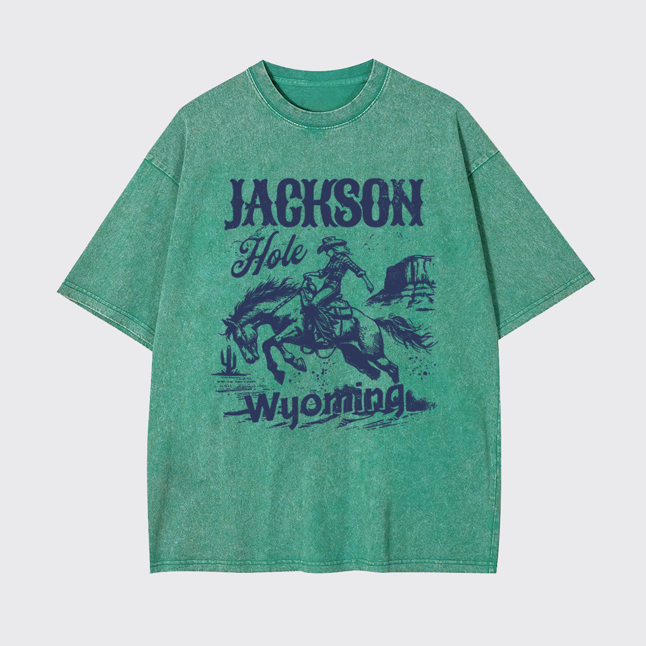 Vintage Cowboy-Jackson Hole Wyoming Garment-dye Tees