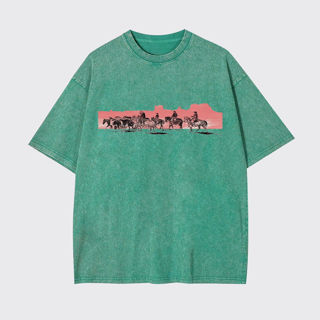 Desert Riding At Sunset Garment-dye Tees