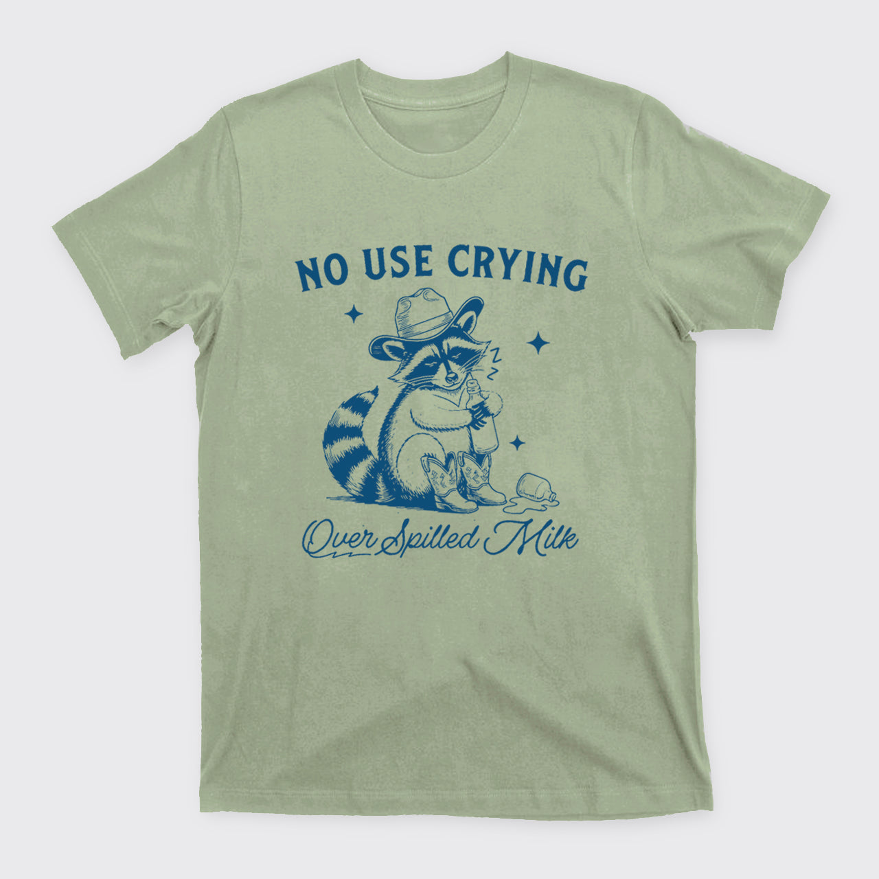 Funny Raccoon-No Use Crying Over Spilled Milk T-Shirts