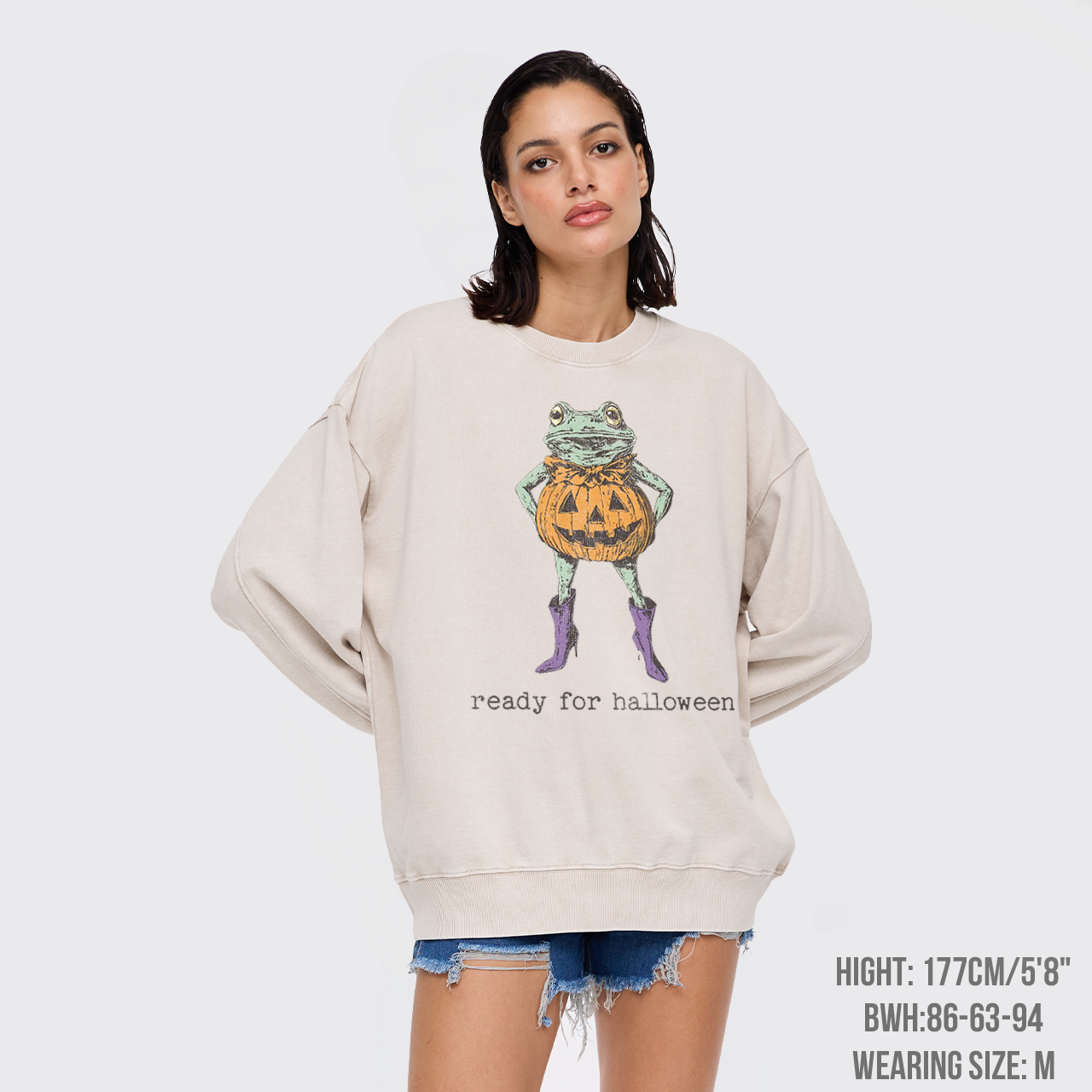 Ready For Halloween Washed Sweatshirts