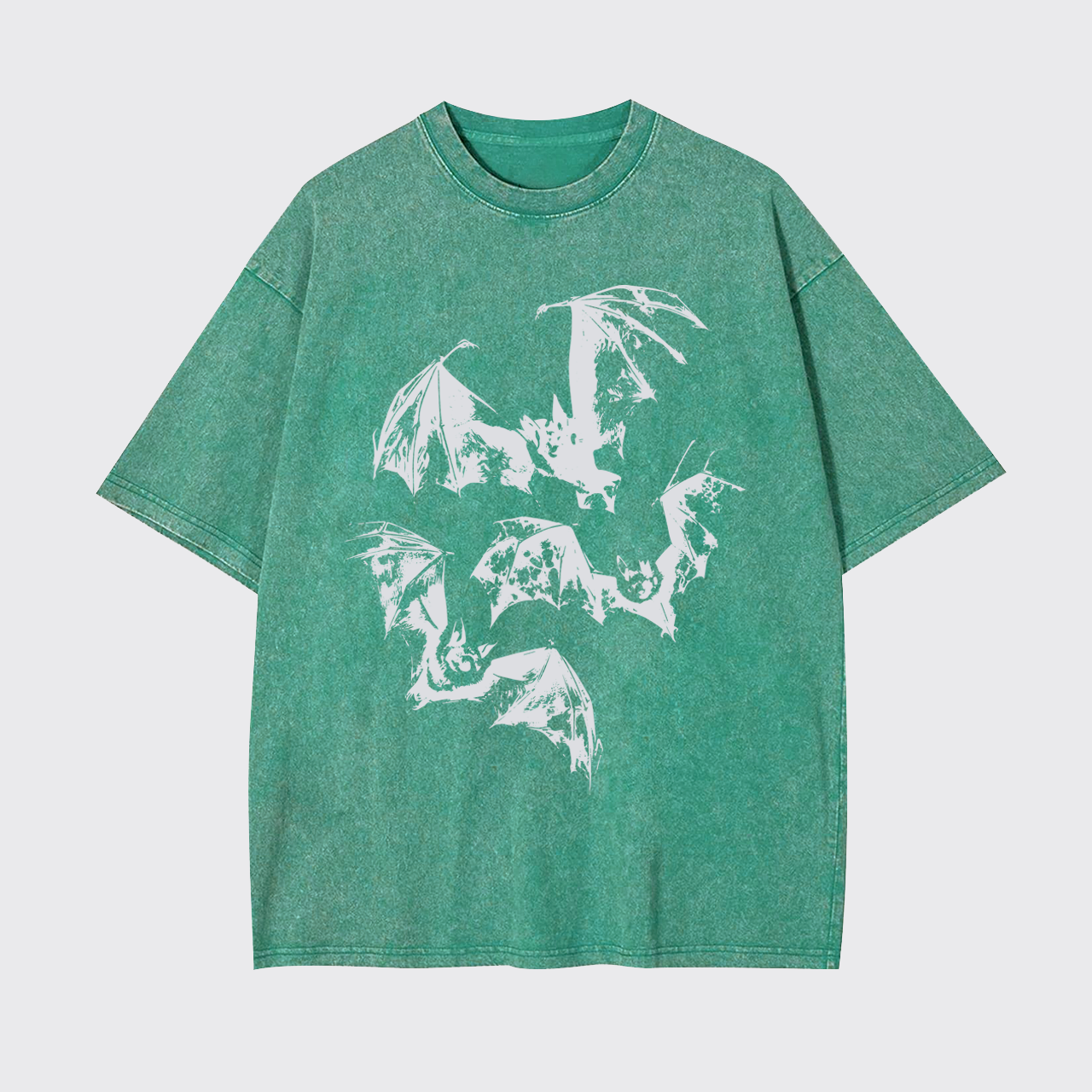 Halloween Three Bats Garment-dye Tees