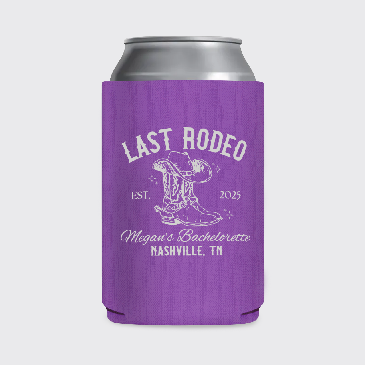 Personalized Last Rodeo Cowgirl Bachelorette Koozie