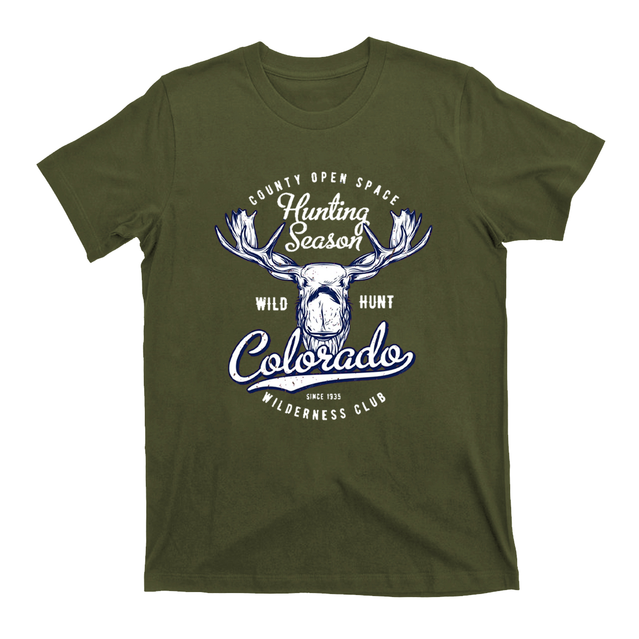 Colorado Moose Hunting Club Hunting Season Hunter Classic T-Shirt