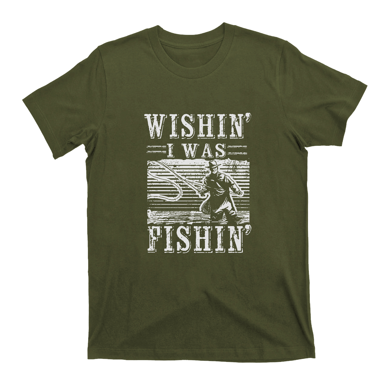 Wishin I Was Fishing T-Shirts