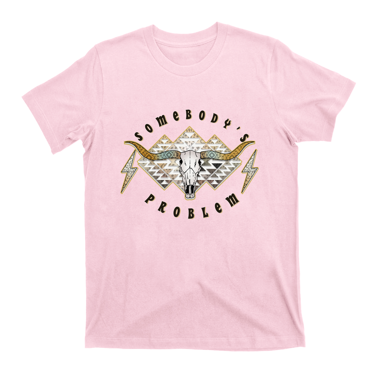 Boho Skull Somebody's Problem T-Shirts