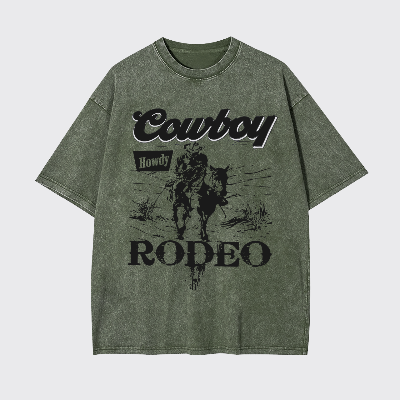 Wild West Cowboy Rodeo Garment-dye Tees