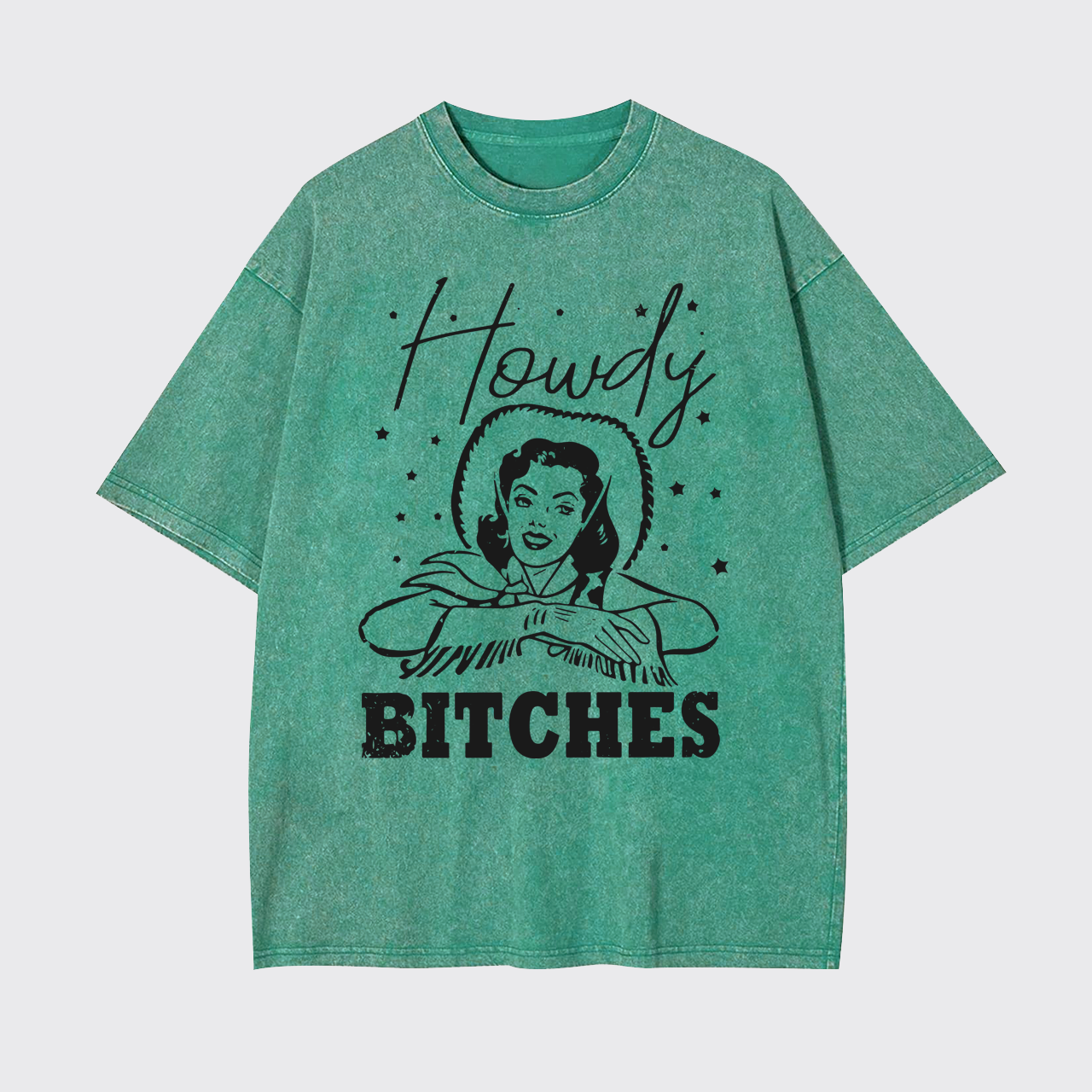 Vintage Howdy Rodeo Western Country Garment-dye Tees